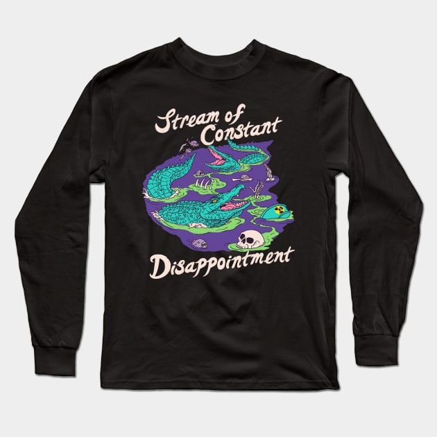 Stream of Constant Disappointment Long Sleeve T-Shirt by Hillary White Rabbit